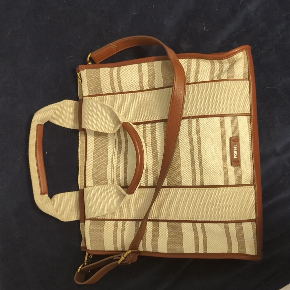 Fossil Kingston Tote canvas Stripe